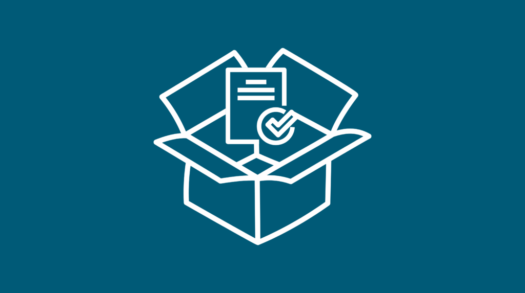 Ikonische Darstellung Reporting-Package