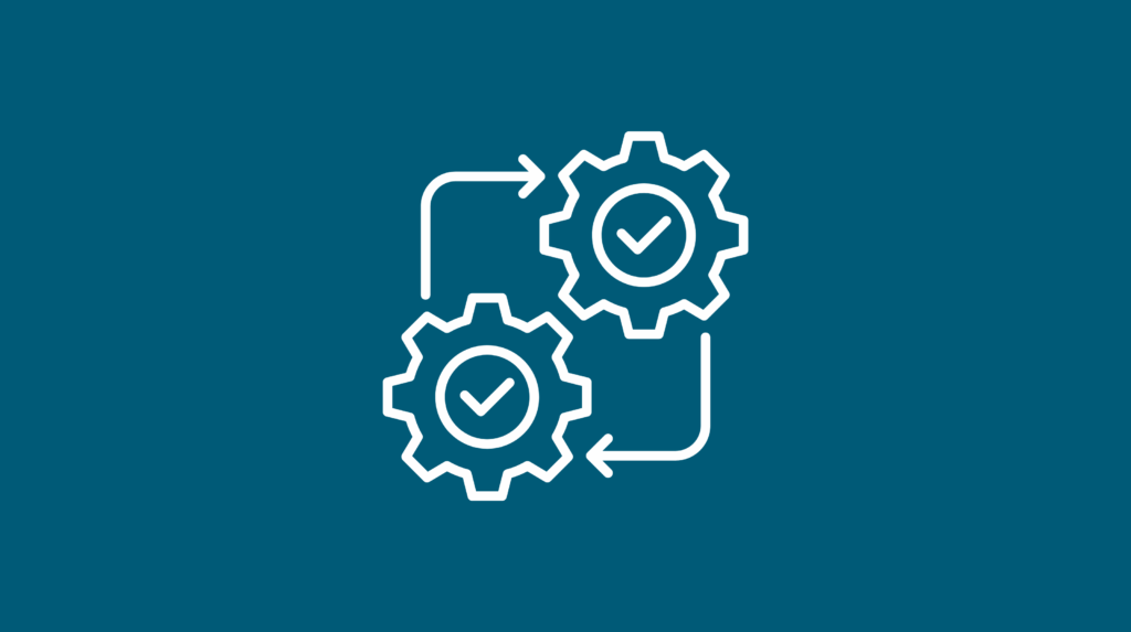 Ikonische Darstellung Koordination Abschlussprüfung